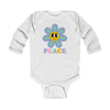 Load image into Gallery viewer, Peace flower Long Sleeve Baby Bodysuit