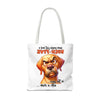 Funny Angry Dog Tote Bag, High-Five In The Face With A Chair, Hilarious Tote Bag for Dog Lovers, Unique Gift Idea, Fun Shopping Bag Tote Tote Bag