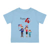 Load image into Gallery viewer, Happy 4th of July Family  Infant Shirt, Baby Tee, Infant Tee