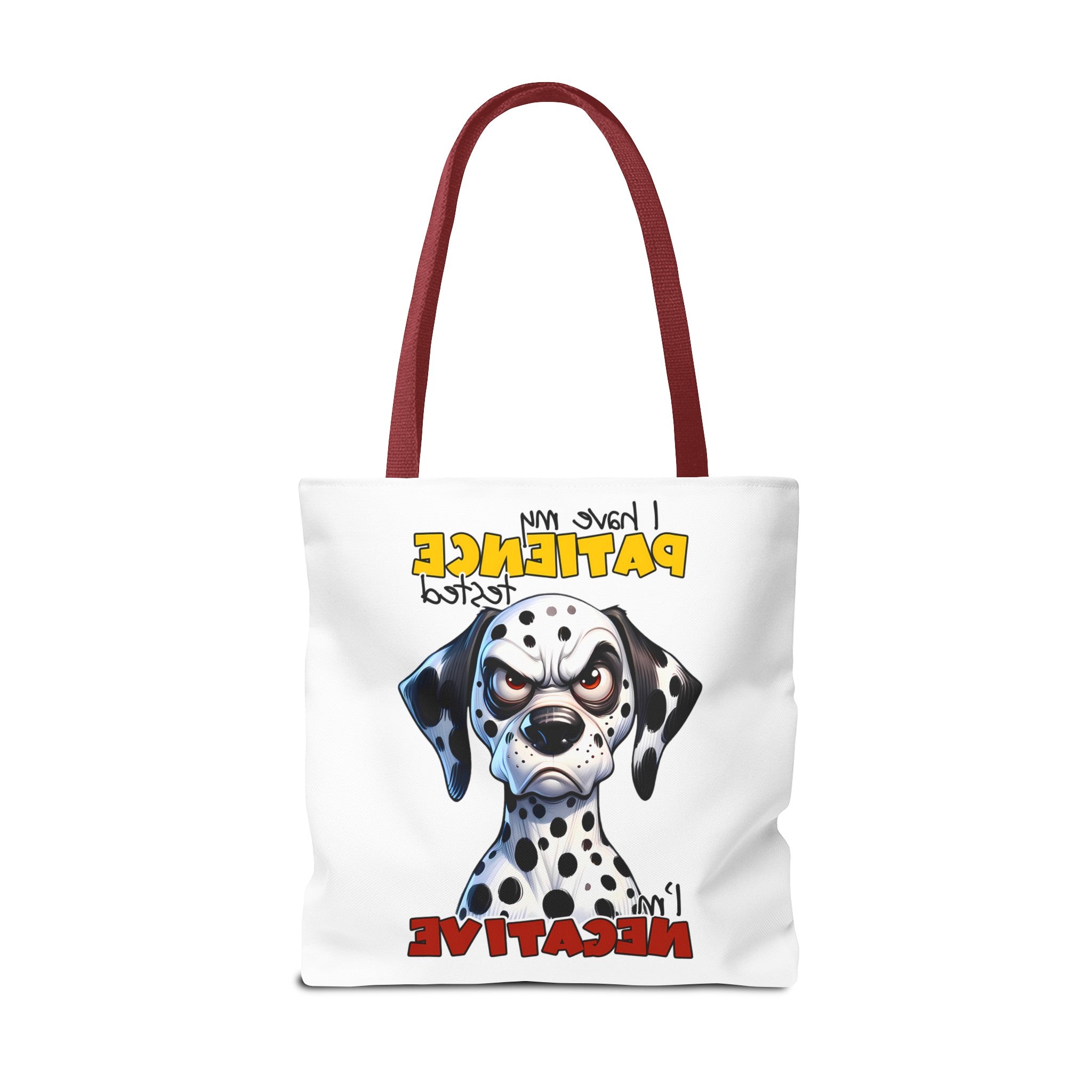 Funny Dalmatian Tote Bag, Pati-Tude Dog Lover Gift, Humor Pet Owners, Cute Dog Illustration, Sassy Pet Tote, Animal Lovers Bag Tote Tote Bag