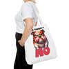 Funny Bulldog Tote Bag, The Answer Is No Graphic Tote, Cute Dog Illustration, Reusable Shopping Bag, Gift for Dog Lovers, Pet-themed Tote Tote Tote Bag