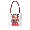 Funny Bulldog Tote Bag, The Answer Is No Graphic Tote, Cute Dog Illustration, Reusable Shopping Bag, Gift for Dog Lovers, Pet-themed Tote Tote Tote Bag