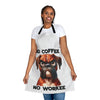 Funny Dog Apron, No Coffee No Workee Apron, Boxer Dog Apron, Gift for Dog Lovers, Humorous Coffee Apron, Dog Owner Gift, Pet Lover Apron