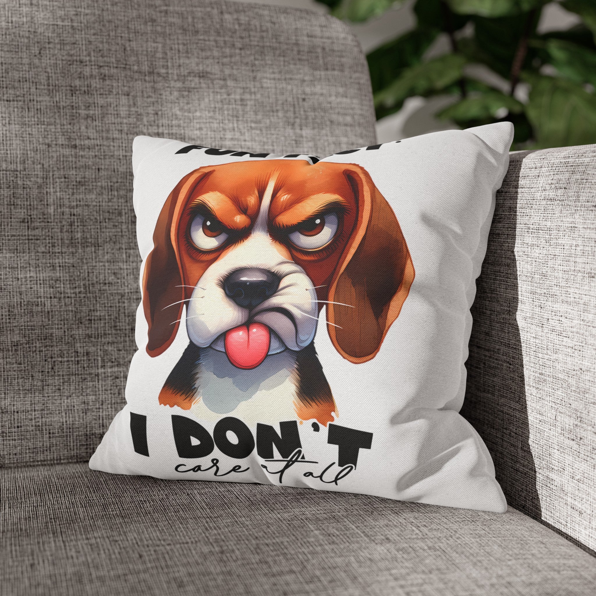 Fun Fact Dog Funny Quote Pillow Covers, Decorative Accent Pillow Case, Gift for Pet Lovers, Humorous Throw Pillow, Home Decor Pillow Spun Polyester Square Pillowcase