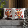 Cute Giraffe Love Is In The Air Coffee Lovers Pillow, Funny Animal Decor Throw Pillow, Perfect Valentine's Day Gift Spun Polyester Square Pillowcase