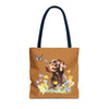 Labrador Retriever Flowerly Tote Bag