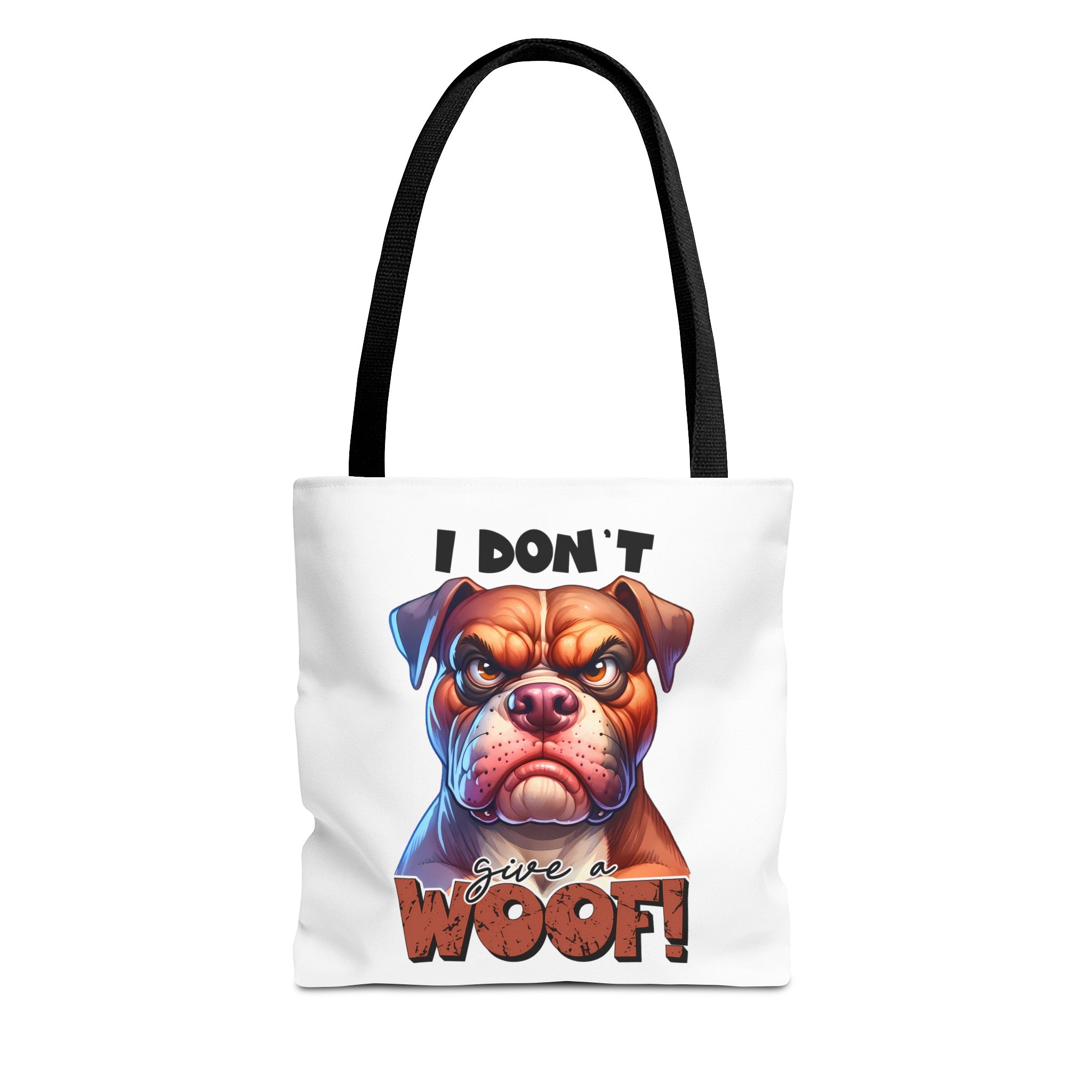 I Don't Give A Woof Funny Bulldog Tote Bag, Cute Dog Lover Tote, Pet Owner Gift, Animal Lover Bag, Reusable Shopping Bag Tote Tote Bag