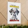 Funny Dalmatian Dog Wall Art, Pet Lover Decoration, Cute Dog Poster, Animal Humor Print, Quirky Home Decor, Gift for Dog Owners Canvas Gallery Wraps