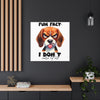 Funny Dog Wall Art, Beagle Art Print, Animal Lover Gift, Humorous Art Decor, Dog Lover Poster, Cute Dog Illustration, Bedroom Wall Art Canvas Gallery Wraps