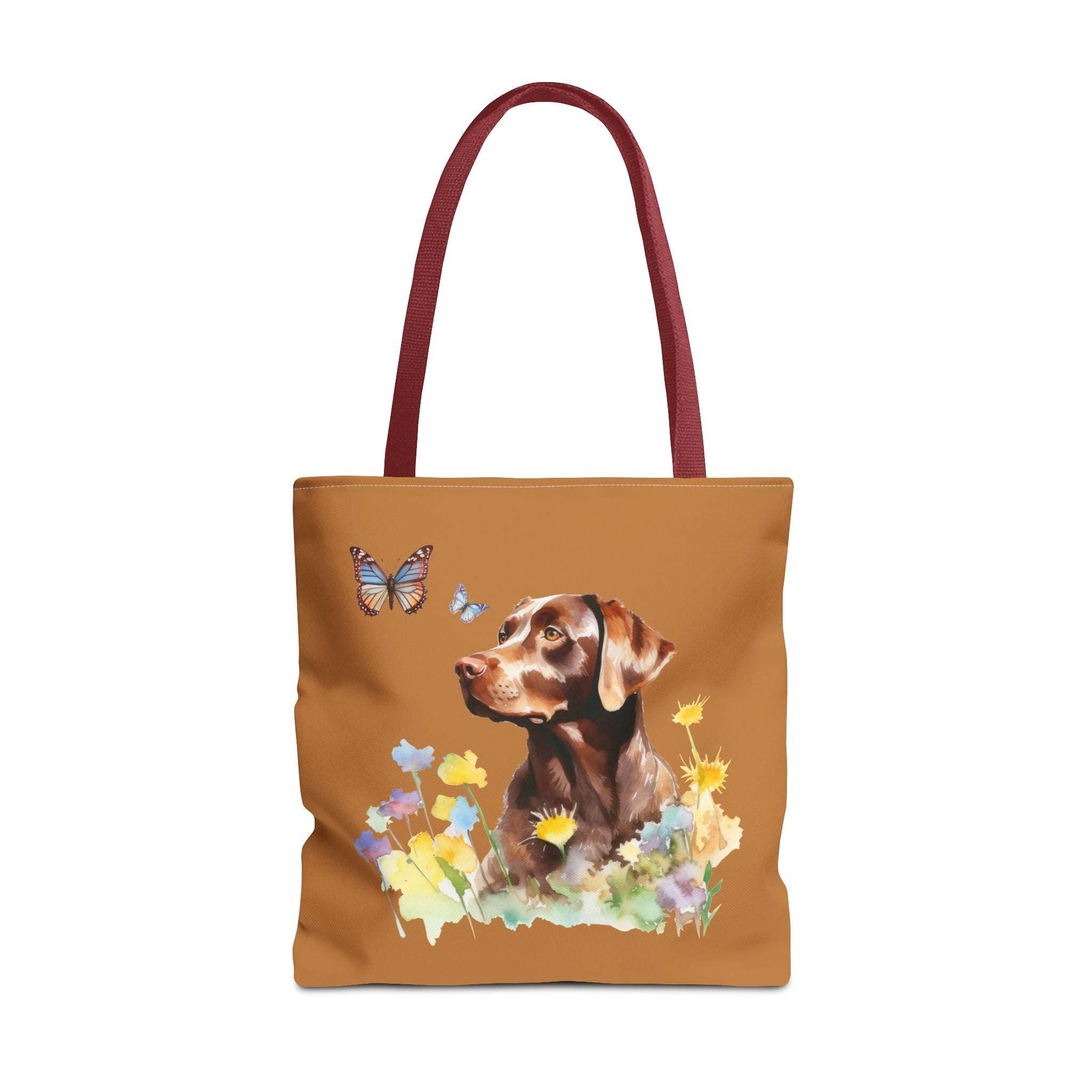 Labrador Retriever Flowerly Tote Bag