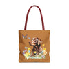 Labrador Retriever Flowerly Tote Bag