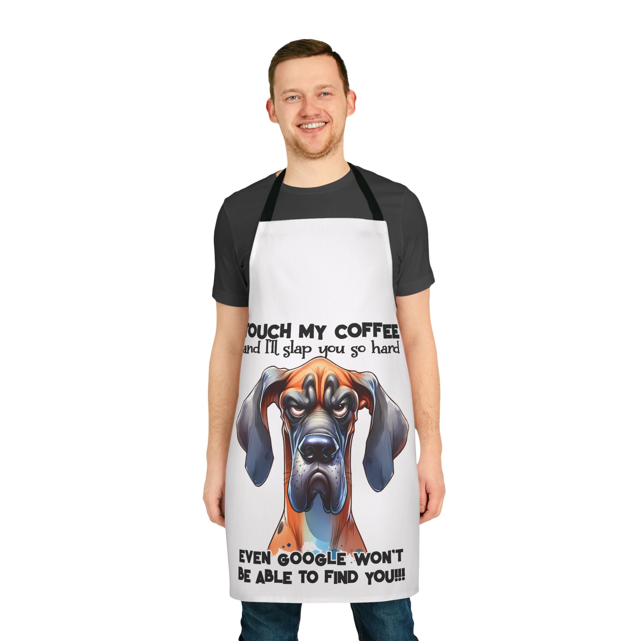 Funny Dog Apron, Coffee Lover Gift, Humorous Pet Apron, Dog Owner Present, SarcasticApron, Quirky Dog Design, NoveltyApron for Dog Parents Apron