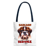 Sarcasm Just Another Service I Offer Tote Bag, Funny Tote Bag, Cute Dog Graphic Tote Bag, Trendy Tote Bag, Reusable Shopping Bag Tote Tote Bag