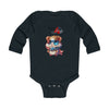 Load image into Gallery viewer, Happy 4th of July Guinea Pic Long Sleeve Baby Bodysuit
