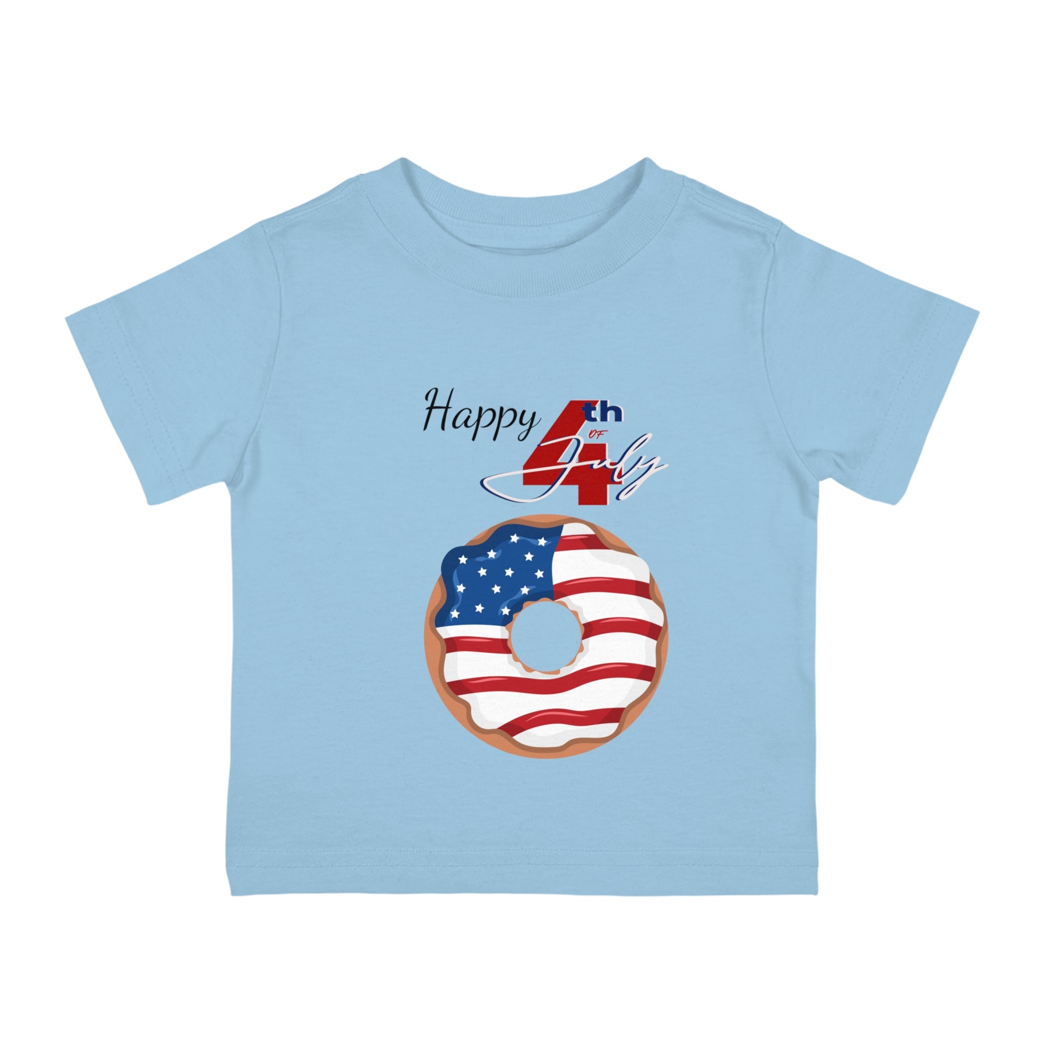 Happy 4th of July Donut Infant Shirt, Baby Tee, Infant Tee