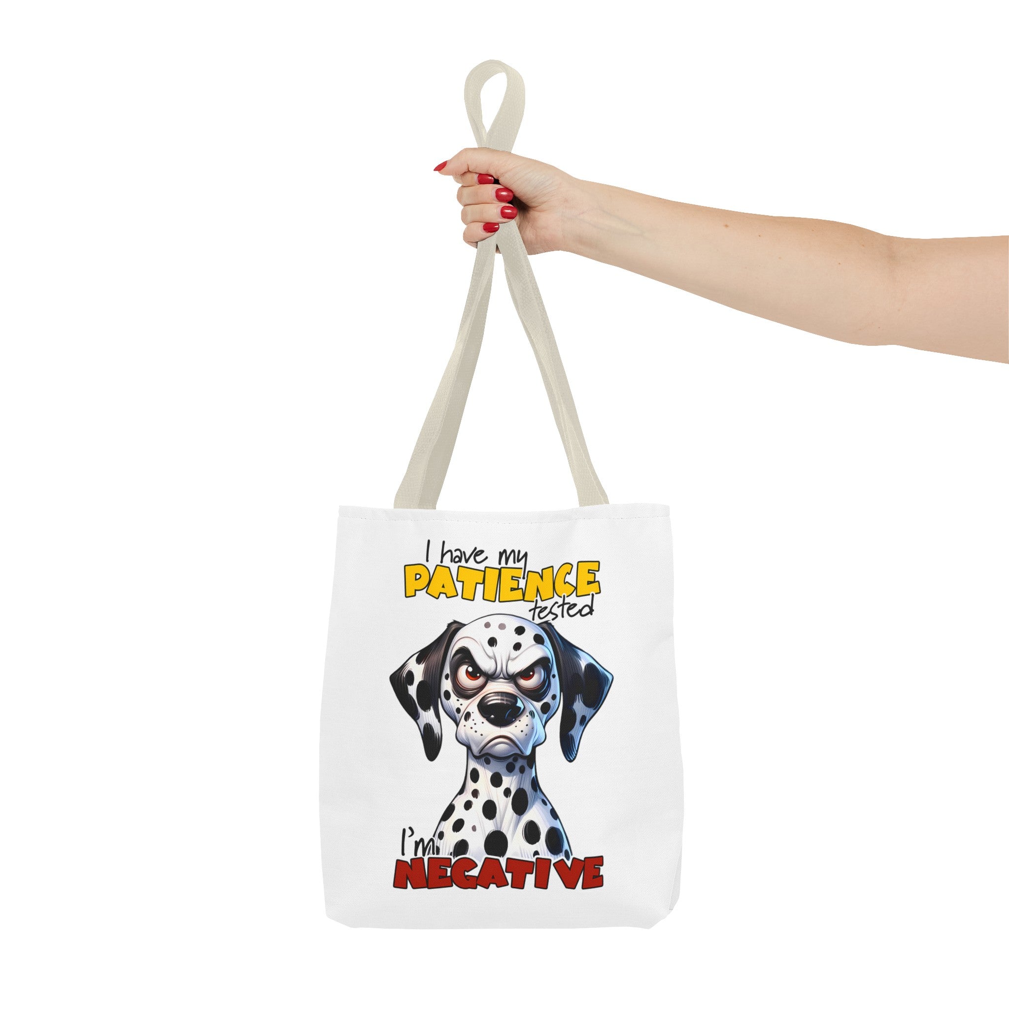 Funny Dalmatian Tote Bag, Pati-Tude Dog Lover Gift, Humor Pet Owners, Cute Dog Illustration, Sassy Pet Tote, Animal Lovers Bag Tote Tote Bag