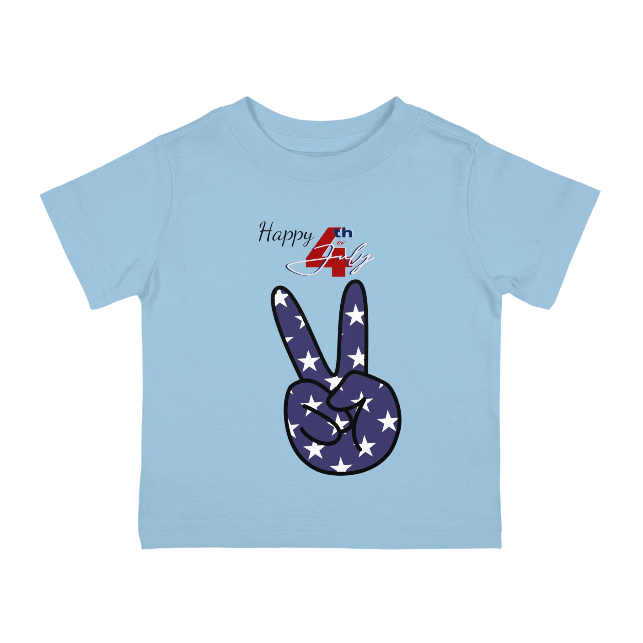 Happy 4th of July Piece Design Infant Shirt, Baby Tee, Infant Tee
