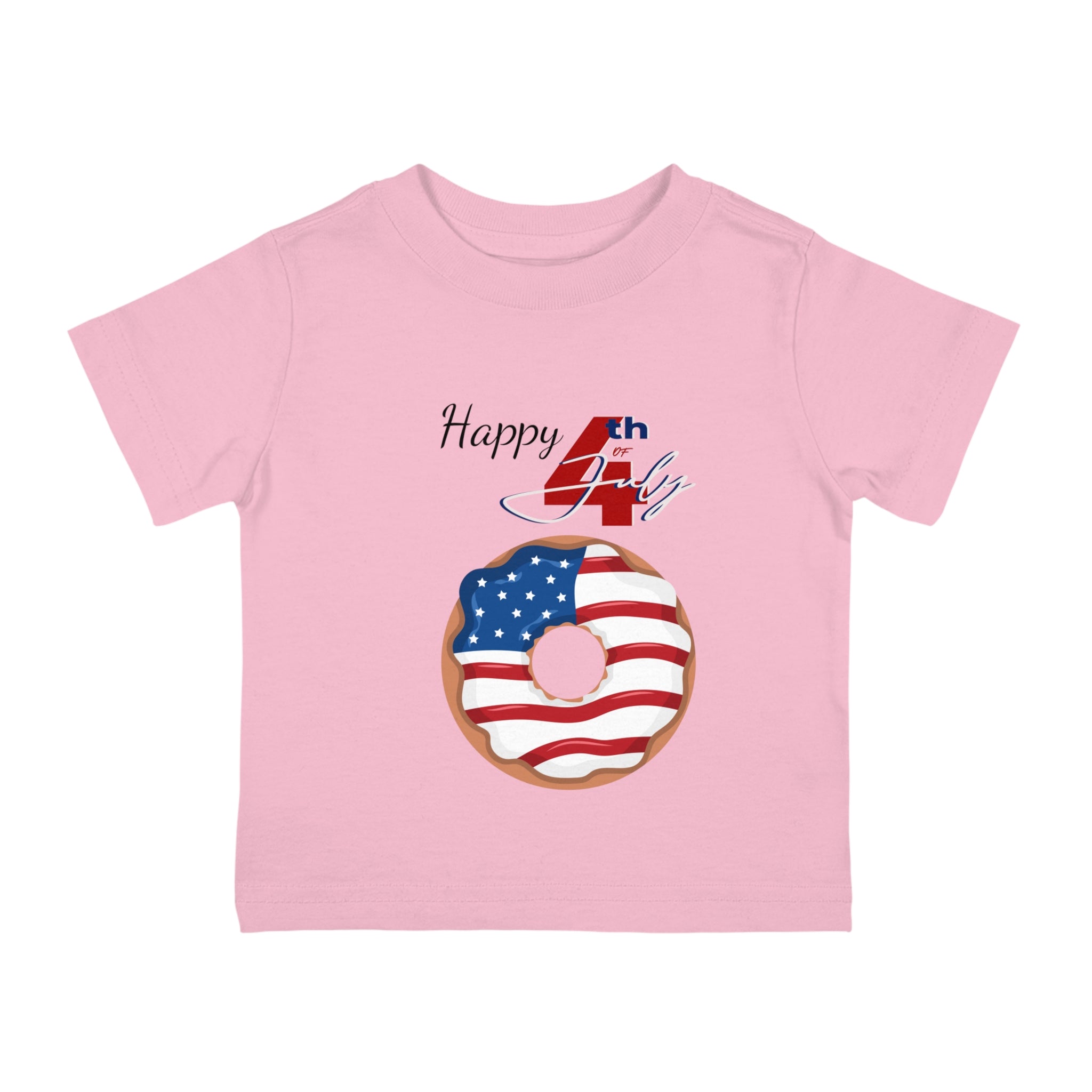 Happy 4th of July Donut Infant Shirt, Baby Tee, Infant Tee