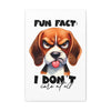 Funny Dog Wall Art, Beagle Art Print, Animal Lover Gift, Humorous Art Decor, Dog Lover Poster, Cute Dog Illustration, Bedroom Wall Art Canvas Gallery Wraps