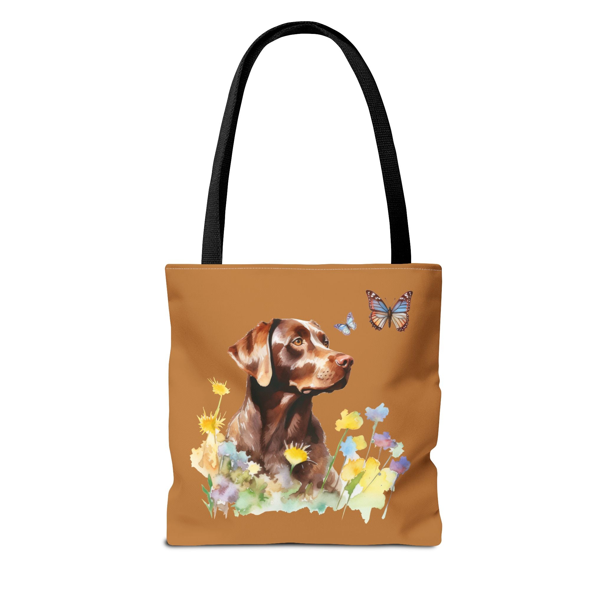 Labrador Retriever Flowerly Tote Bag