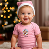 Load image into Gallery viewer, Merry Christmas, Baby Wolf Baby Onesie, Baby Bodysuit, 2023, Christmas present, christmas morning, Holiday, Happy Christmas, babyboy