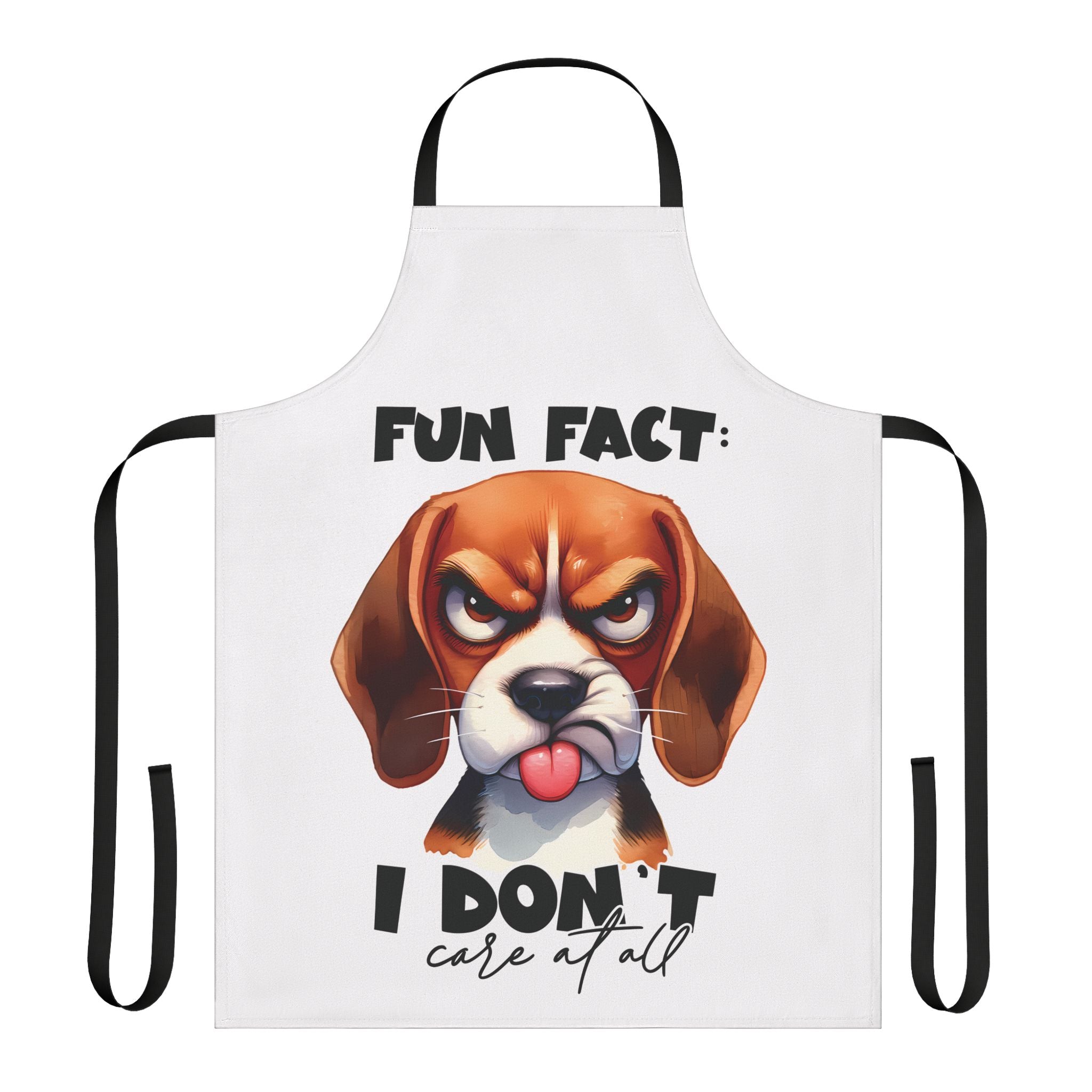 Funny Beagle Apron, Fun Fact I Don't Care Apron, Cute Dog Apron, Sarcastic Apron, Humorous Pet Apron, Gift for Dog Lovers Apron