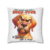 Funny Dog High-Five Pillow Case, Sarcastic Dog Pillow Covers, Dog Lover Humor Cushion, Decorative Throw Pillow Cover Spun Polyester Square Pillowcase