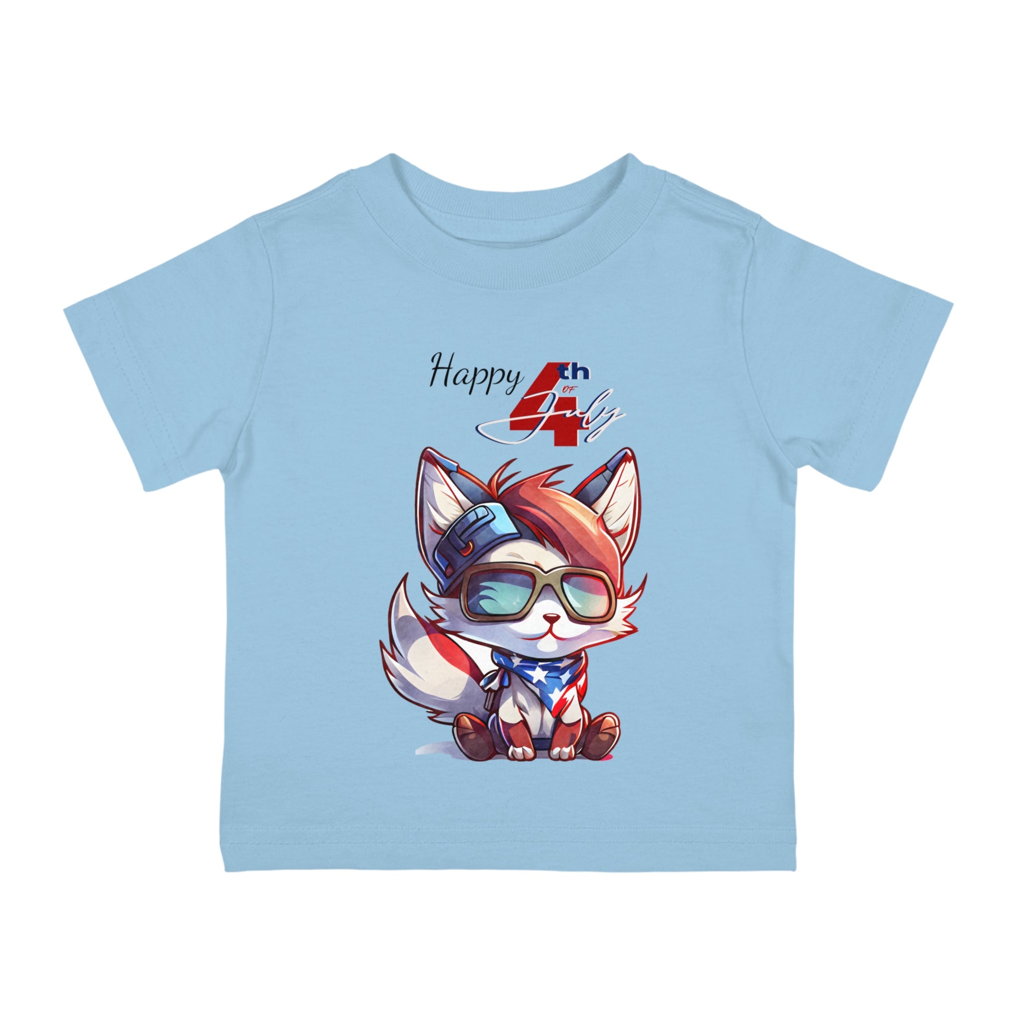 Happy 4th of July Cat design Infant Shirt, Baby Tee, Infant Tee