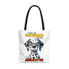 Funny Dalmatian Tote Bag, Pati-Tude Dog Lover Gift, Humor Pet Owners, Cute Dog Illustration, Sassy Pet Tote, Animal Lovers Bag Tote Tote Bag