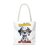 Funny Dalmatian Tote Bag, Pati-Tude Dog Lover Gift, Humor Pet Owners, Cute Dog Illustration, Sassy Pet Tote, Animal Lovers Bag Tote Tote Bag