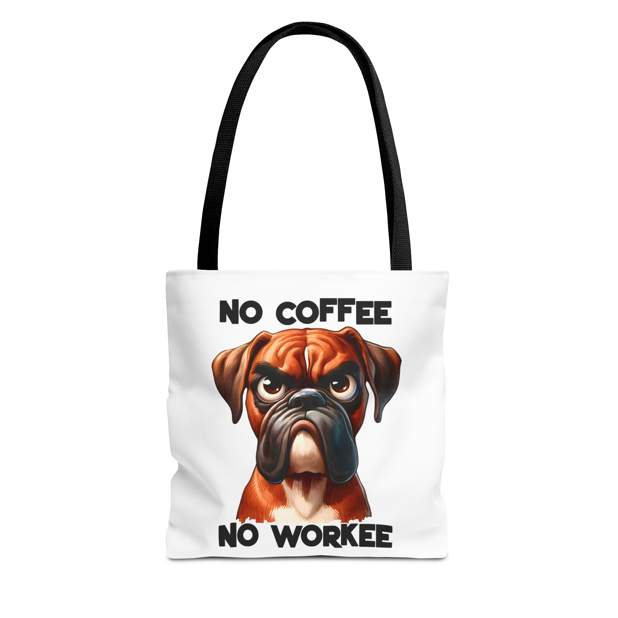 No Coffee No Workee Tote Bag, Funny Dog Tote Bag, Cute Dog Lover Gift, Unique Tote Bag, Reusable Shopping Bag, Trendy Tote Bag Tote Tote Bag