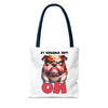 Funny Bulldog Tote Bag, The Answer Is No Graphic Tote, Cute Dog Illustration, Reusable Shopping Bag, Gift for Dog Lovers, Pet-themed Tote Tote Tote Bag