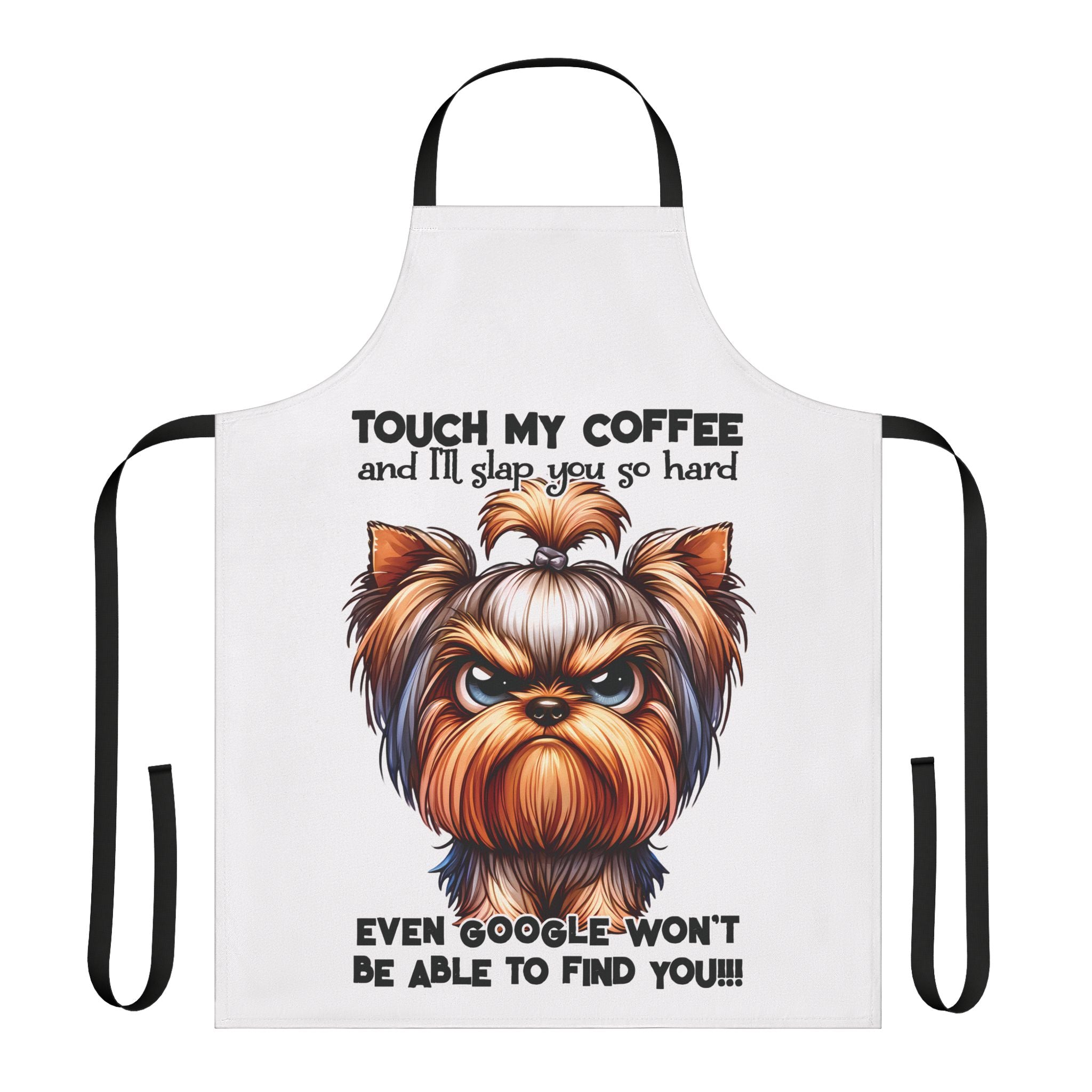 Funny Dog Apron, Touch My Coffee Dog Apron, Dog LoverApron, Humorous Dog Gift, Apron with Dog, Dog Apron Gift