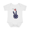 Load image into Gallery viewer, Happy 4th of July Piece Design Baby Bodysuit