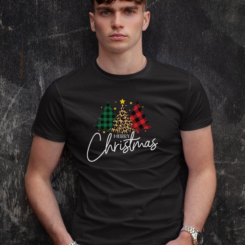 Unisex Jersey Short Sleeve Tee Merry Christmas, Christmas Tree 2023, Christmas present, christmas morning, Holiday, Happy Christmas,