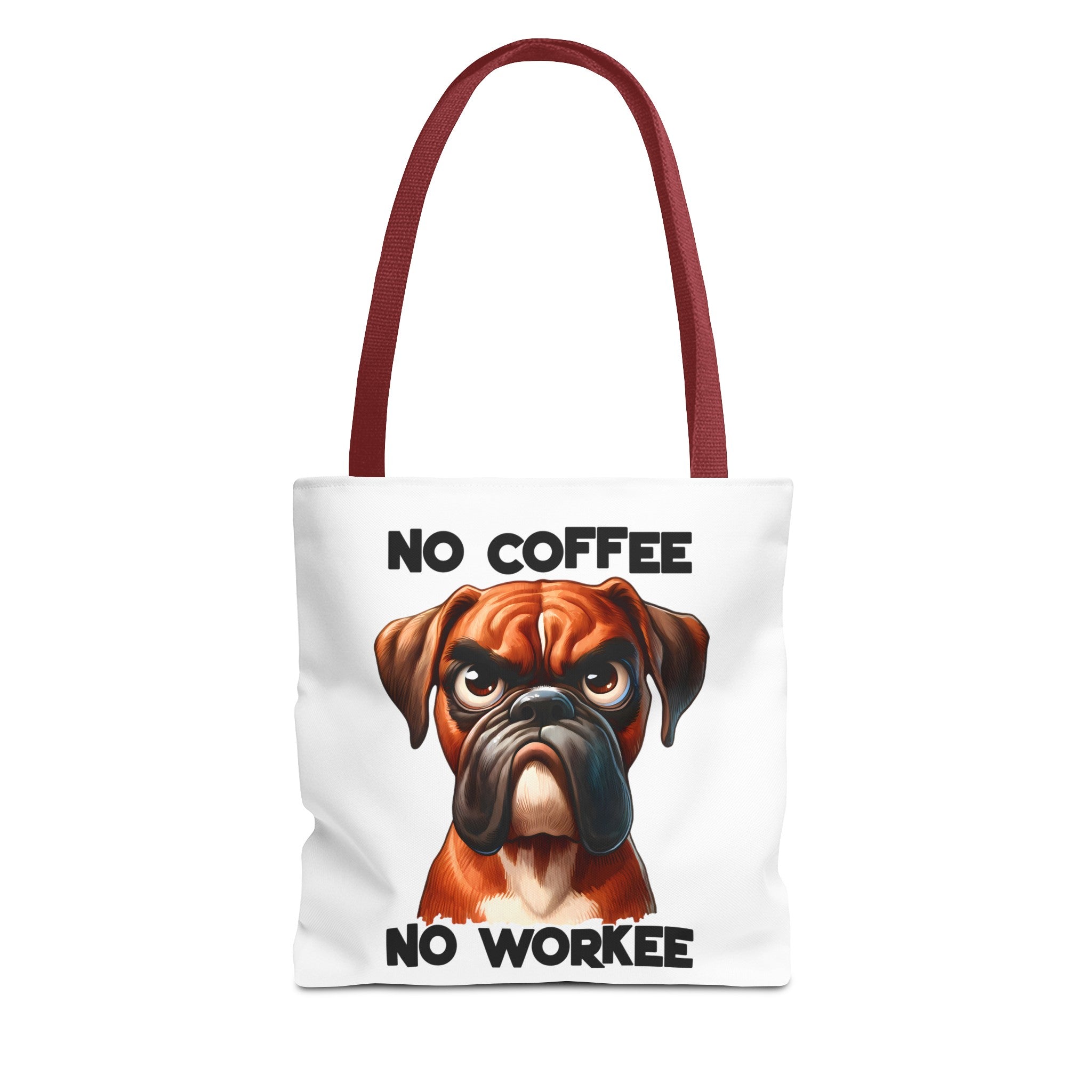 No Coffee No Workee Tote Bag, Funny Dog Tote Bag, Cute Dog Lover Gift, Unique Tote Bag, Reusable Shopping Bag, Trendy Tote Bag Tote Tote Bag