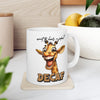 Funny Giraffe Joke Mug, Decaf Coffee Mug, Humorous Animal Lover Gift, Unique Coffee Cup, Perfect for Gag Gifts, Cute Animal Mug Ceramic Mug, (11oz, 15oz)