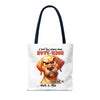 Funny Angry Dog Tote Bag, High-Five In The Face With A Chair, Hilarious Tote Bag for Dog Lovers, Unique Gift Idea, Fun Shopping Bag Tote Tote Bag