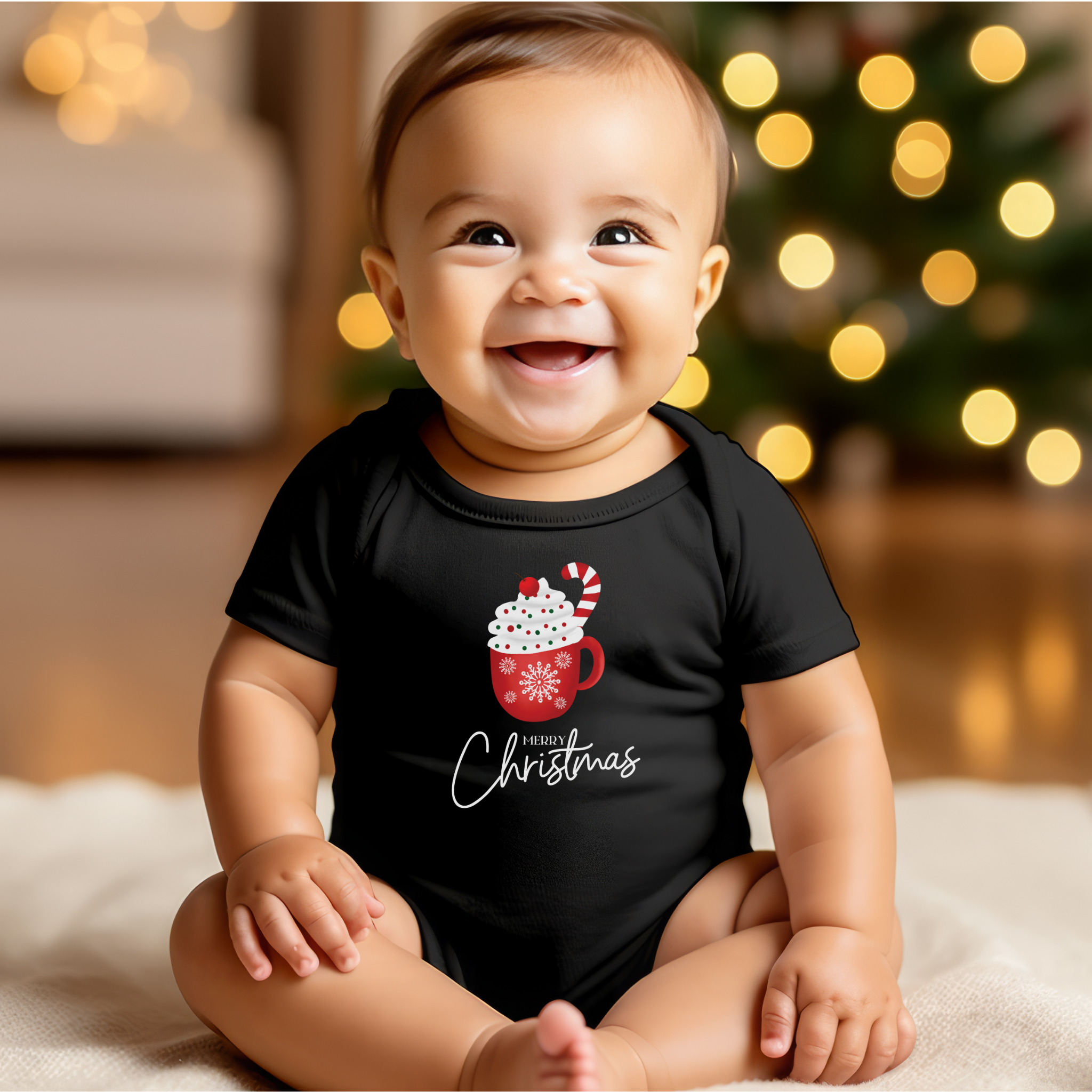 Merry Christmas Baby Onesie, Baby Clothes, end of the year