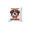 Sarcasm Just Another Service I Offer Pillow, Funny Dog Lover Pillow, Humorous Decorative Pillow, Unique Gift Idea, Home Decor Cushion Spun Polyester Square Pillow