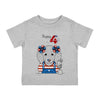 Happy 4th of July Cute Dog design Infant Shirt, Baby Tee, Infant Tee