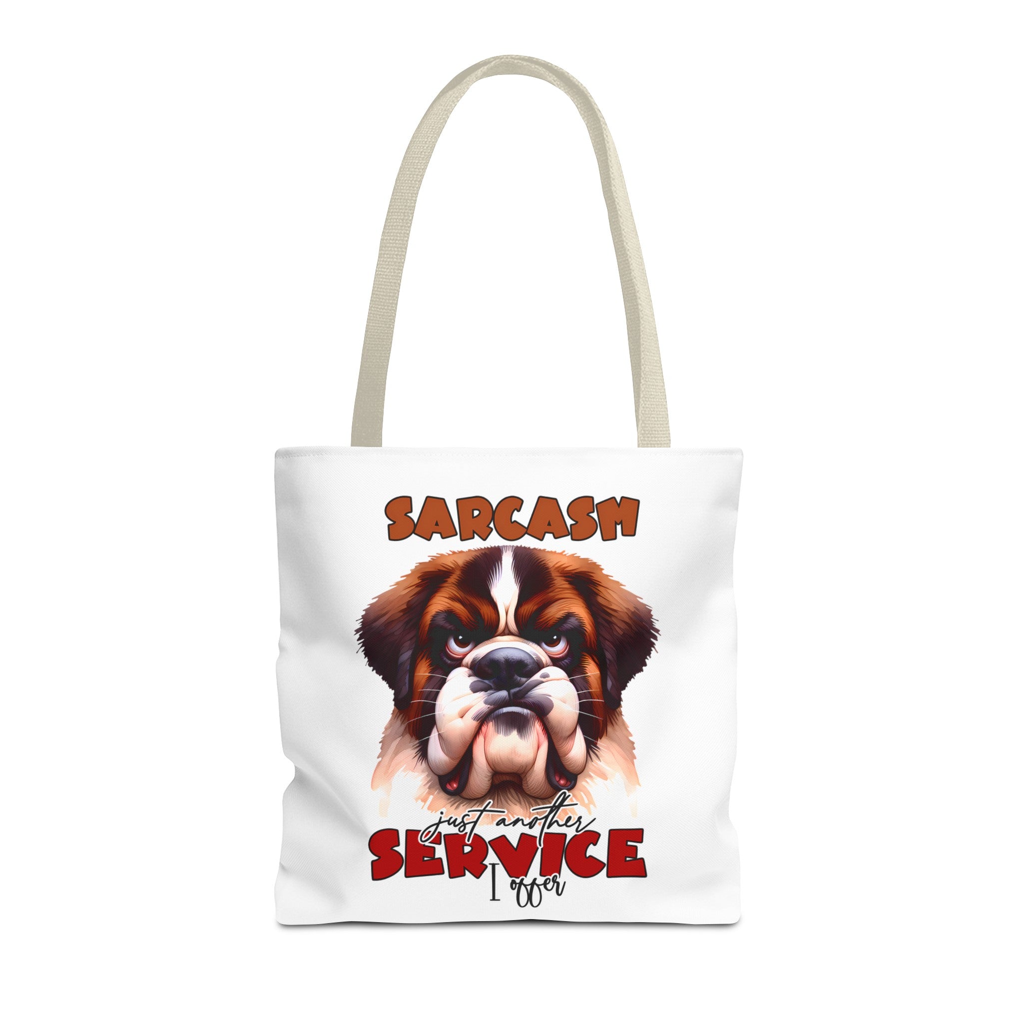 Sarcasm Just Another Service I Offer Tote Bag, Funny Tote Bag, Cute Dog Graphic Tote Bag, Trendy Tote Bag, Reusable Shopping Bag Tote Tote Bag