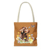 Labrador Retriever Flowerly Tote Bag