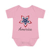 Load image into Gallery viewer, America Star Flower Baby Bodysuit