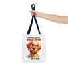 Funny Angry Dog Tote Bag, High-Five In The Face With A Chair, Hilarious Tote Bag for Dog Lovers, Unique Gift Idea, Fun Shopping Bag Tote Tote Bag