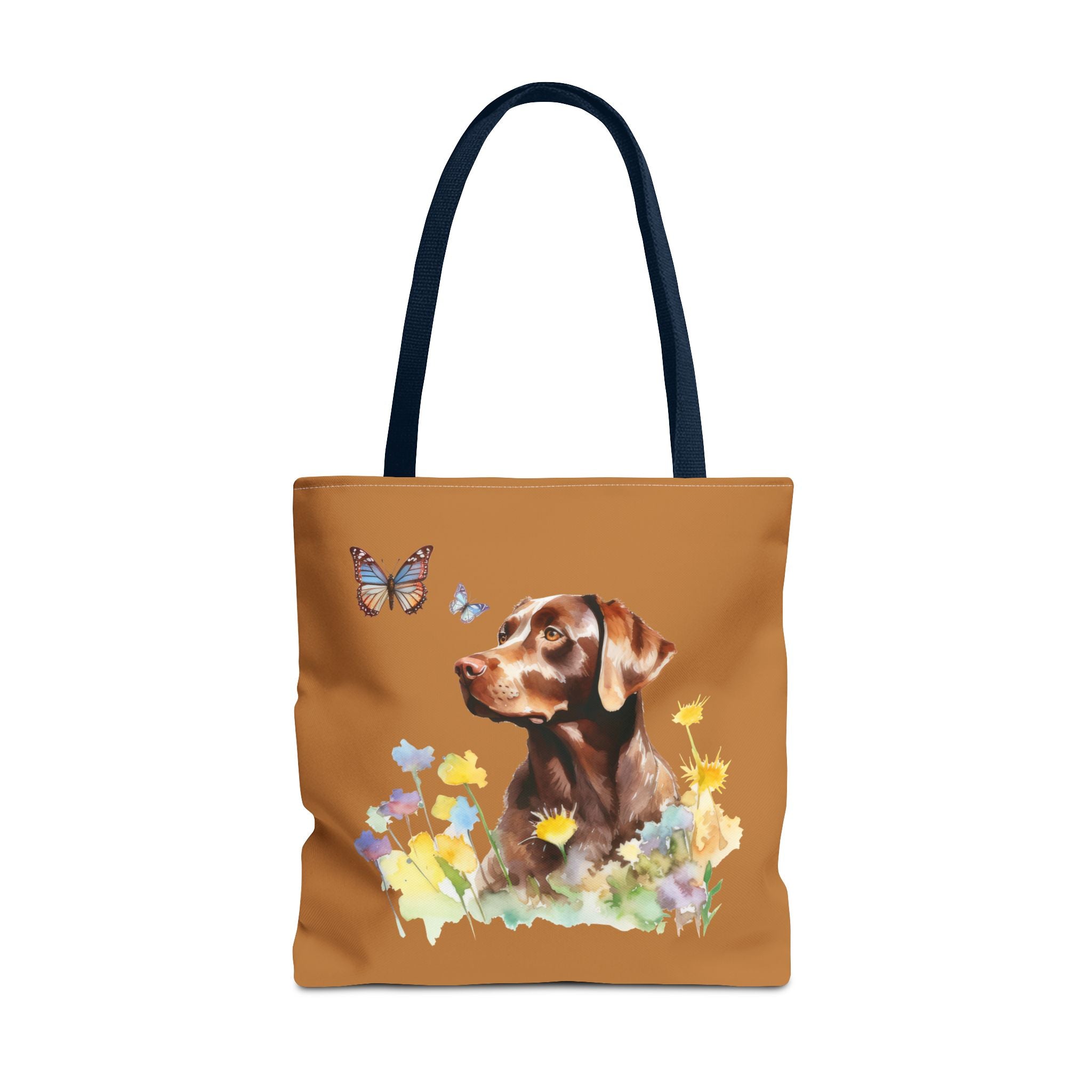 Labrador Retriever Flowerly Tote Bag