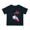 Happy 4th of July American Flag Star Design Infant Shirt, Baby Tee, Infant Tee