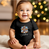 Load image into Gallery viewer, Merry Christmas, Baby Wolf Baby Onesie, Baby Bodysuit, 2023, Christmas present, christmas morning, Holiday, Happy Christmas, babyboy