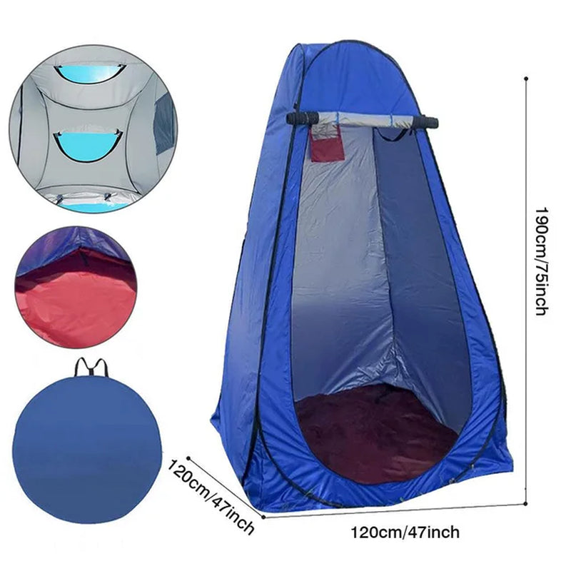 Portable Outdoor Camping Tent Shower Tent Simple Bath Cover Changing Fitting Room Tent Mobile Toilet Fishing Photography Tent