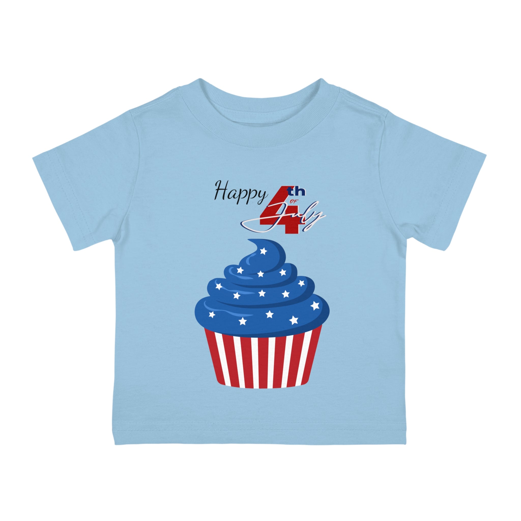 Happy 4th of July Cupcake Infant Shirt, Baby Tee, Infant Tee
